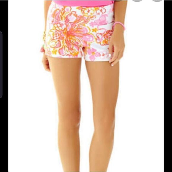 Lilly Pulitzer Pants - Lilly Pulitzer alycia shorts resort white happines